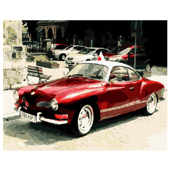 Картина по номерам Кораблі, автомобілі та літаки - Ретрокар