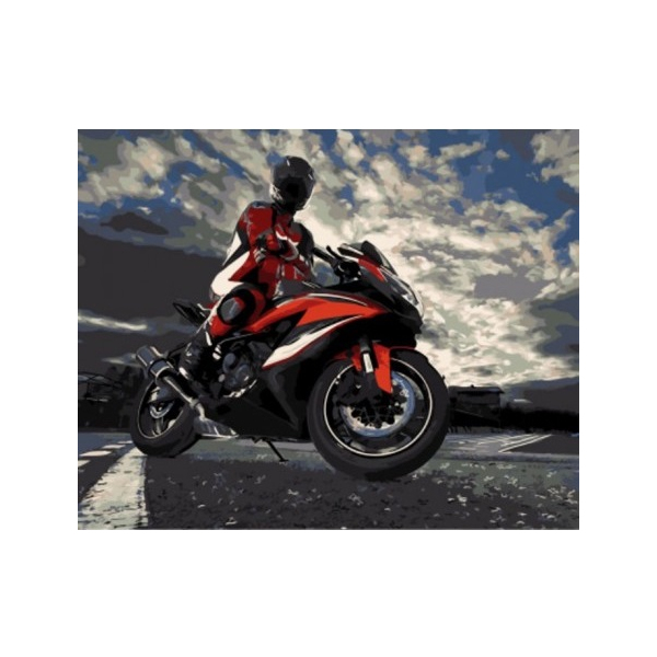 Картина по номерам Чоловічі - Гонщик