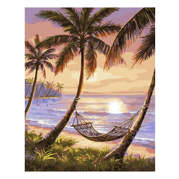 Картина по номерам Природа - Райський куточок