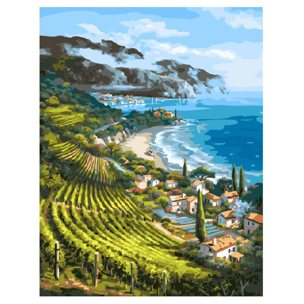 Картина по номерам Природа - Приморське поселення