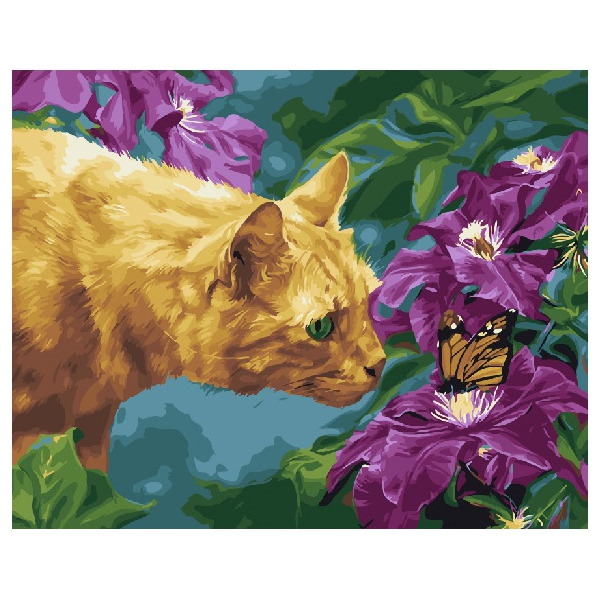 Картина по номерам Тварини, птахи та риби - Руда цікавість