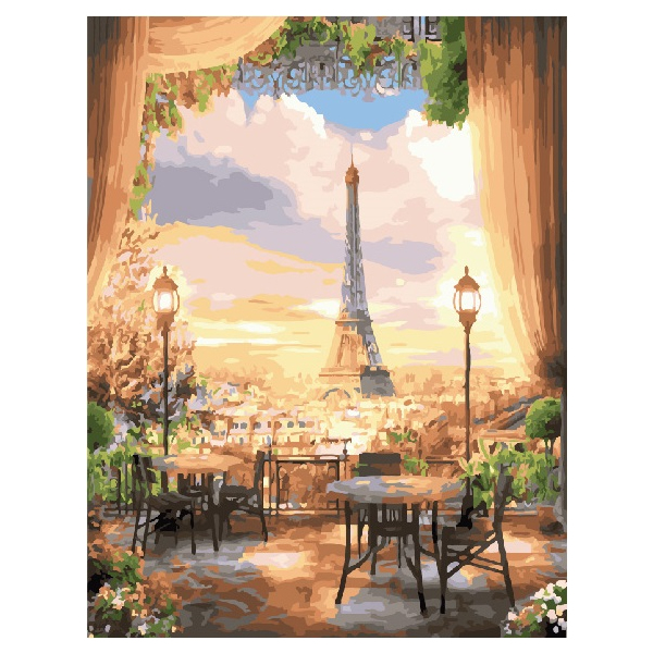 Картина по номерам Города - Паризьке кафе