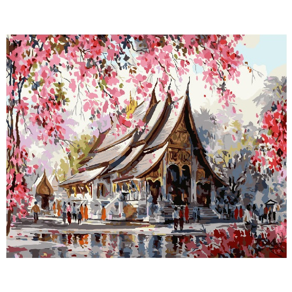 Картина по номерам Города - Тайський храм