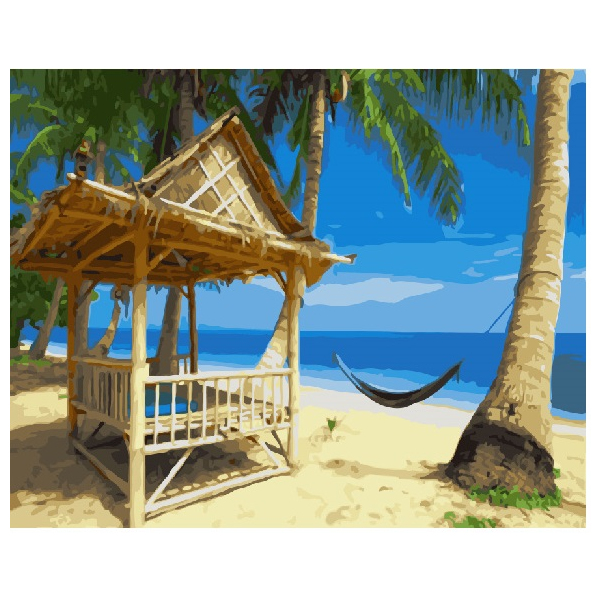 Картина по номерам Природа - Райський пляж