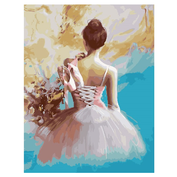 Картина по номерам Люди на картинах - Балерина з пуантами