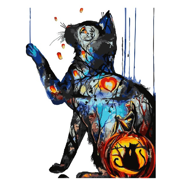 Картина по номерам Тварини, птахи та риби - Фантазия