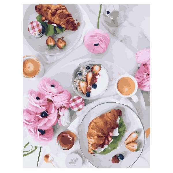 Картина по номерам Авторські колекції - Сніданок по-французьки