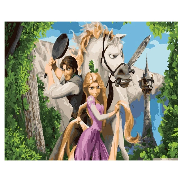 Картина по номерам Мультфільми, комікси, аніме - Рапунцель