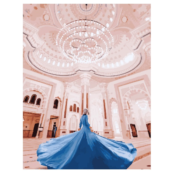 Картина по номерам Авторські колекції - Дівчина в мечеті Аль-Нур