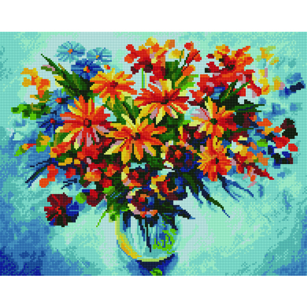 Алмазна мозаїка 40х50 - Желтые герберы