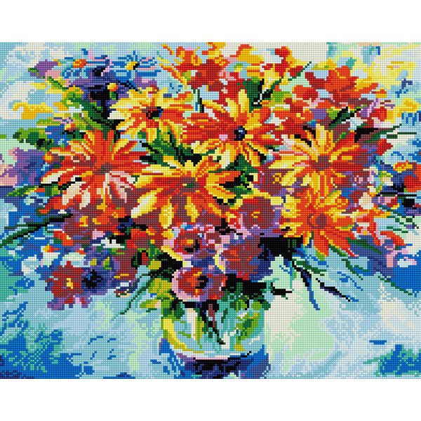 Алмазна мозаїка 40х50 - Летний букет