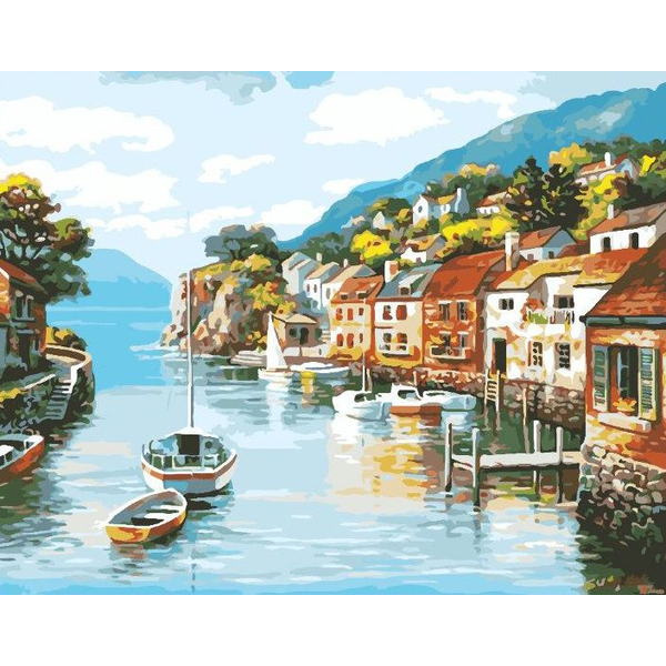 Картина по номерам Природа - Голубая бухта