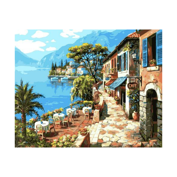 Картина по номерам Природа - Прогулянка уздовж моря