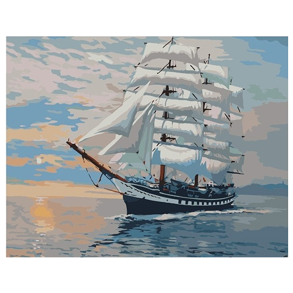 Картина по номерам Кораблі, автомобілі та літаки - Величний корабель