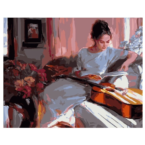 Картина по номерам Репродукції художників - Ода жіночності Худ. Володимир Волегов