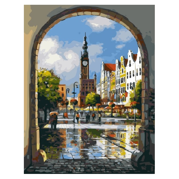 Картина по номерам Города - Міська арка