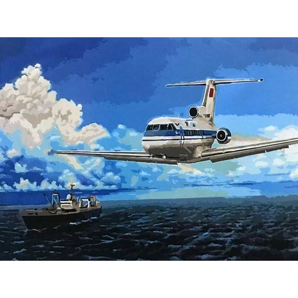 Картина по номерам Кораблі, автомобілі та літаки - Два лайнери