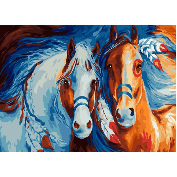 Картина по номерам Тварини, птахи та риби - Лошади Майя