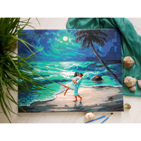 Картина по номерам Преміум картини - На березі океану