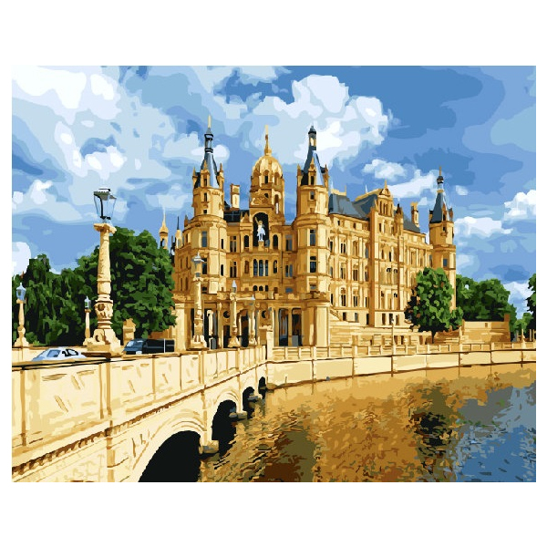 Картина по номерам Города - Замок в Шверіні