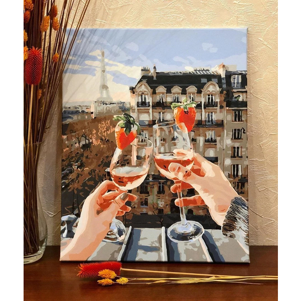 Картина по номерам Авторські колекції - Бокали Парижу