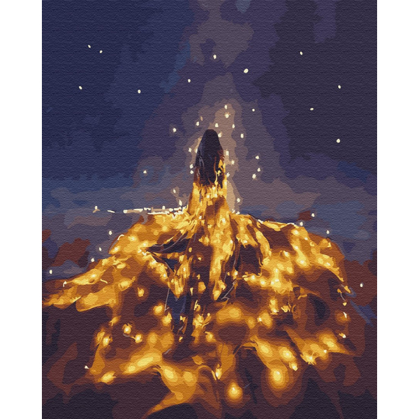 Картина по номерам Авторські колекції - Лейла у вогниках