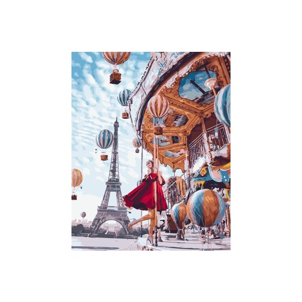 Картина по номерам Авторські колекції - Повітряні кулі Парижа