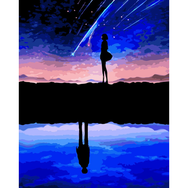 Картина по номерам Люди на картинах - Відображення простору