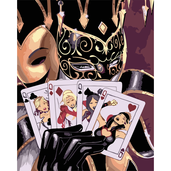 Картина по номерам Люди на картинах - Каре з дам