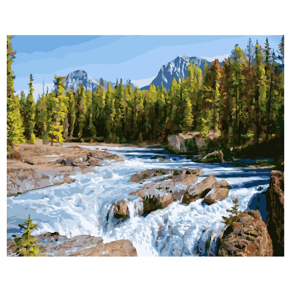Картина по номерам Пейзажі - Шум реки