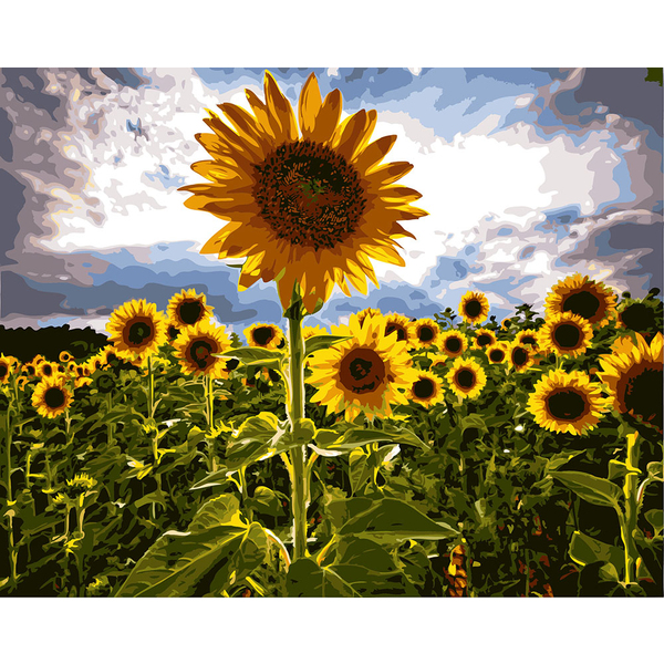 Картина по номерам Пейзажі - Улочка в цветах