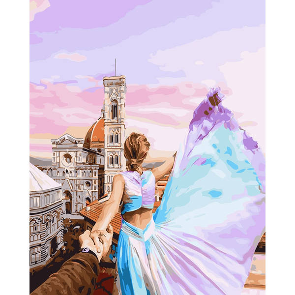 Картина по номерам Преміум картини - Следуй за мной. Флоренция
