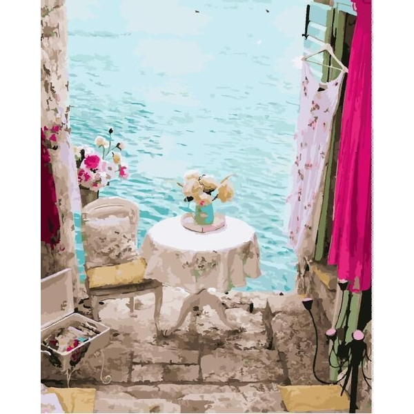 Картина по номерам Преміум картини - Укромное местечко италии