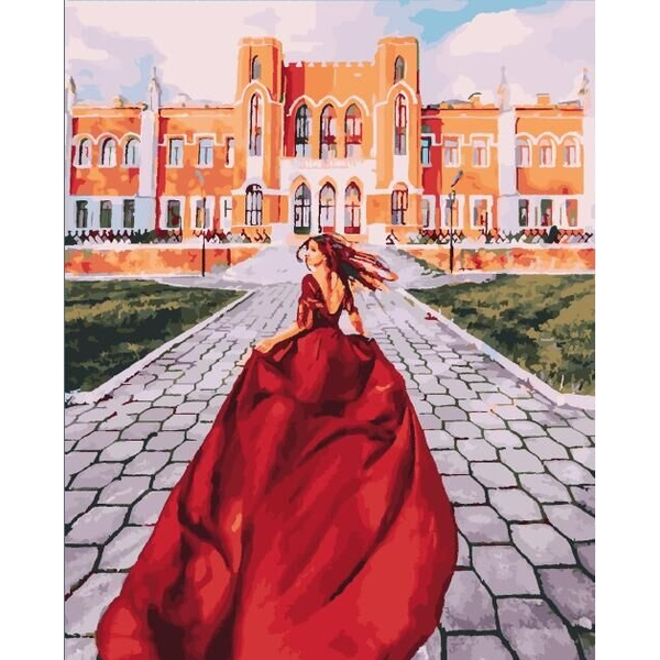 Картина по номерам Преміум картини - Невероятная в крассном