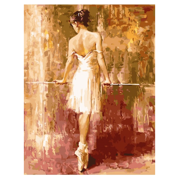 Картина по номерам Люди на картинах - Балерина в позиції