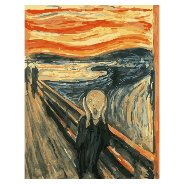 Картина по номерам Репродукції художників - Крик, Едвард Мунк