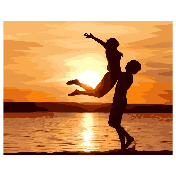 Картина по номерам Люди на картинах - Щастя