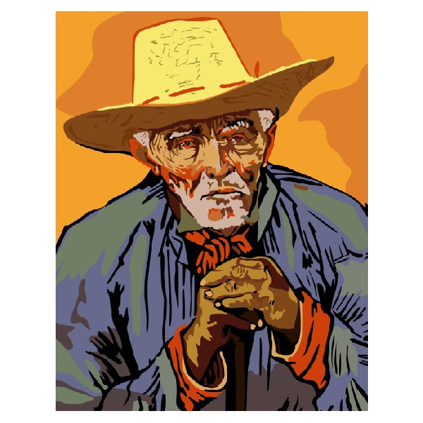 Картина по номерам Репродукції художників - Портрет селянина Патьенса Ескален. Ван Гог