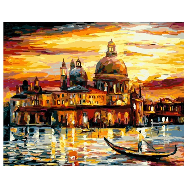 Картина по номерам Города - Золоте небо Венеції