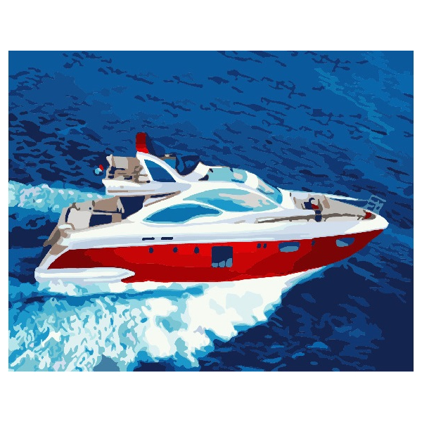 Картина по номерам Кораблі, автомобілі та літаки - Човен