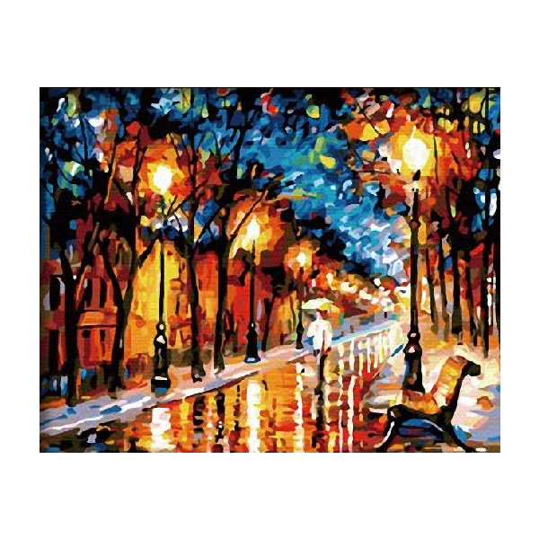 Картина по номерам Пейзажі - Фарби осіннього парку. Леонід Афремов