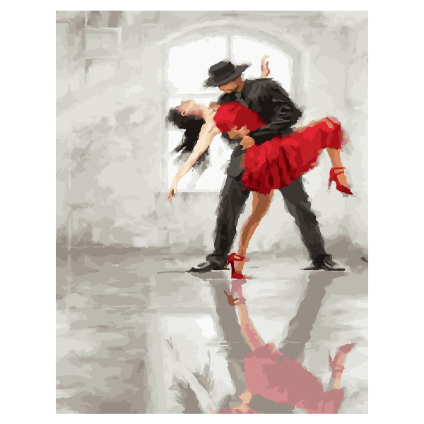 Картина по номерам Люди на картинах - Страстное Танго