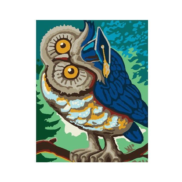 Картина по номерам Для початківців - Сова Гогена магістр