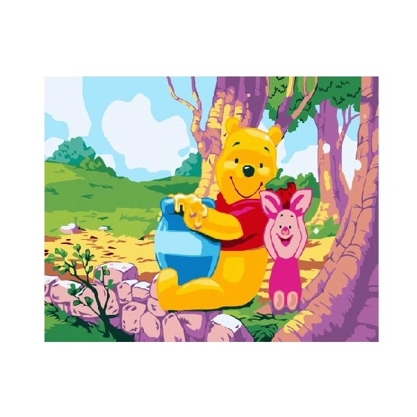 Картина по номерам Мультфільми, комікси, аніме - Винни Пух и Пятачок