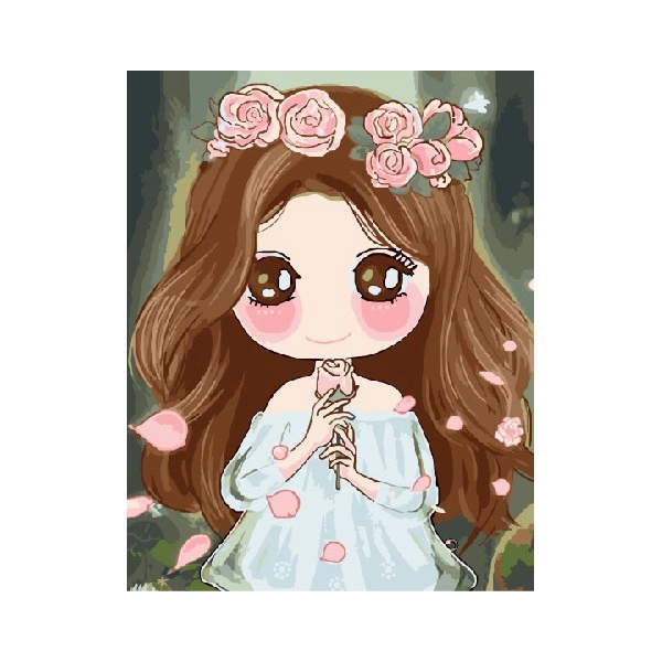 Картина по номерам Мультфільми, комікси, аніме - Сказочная девочка