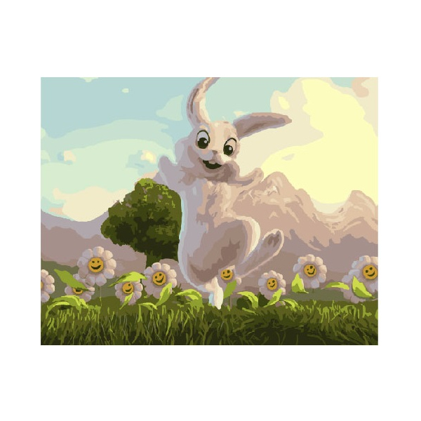 Картина по номерам Тварини, птахи та риби - Кролик Петрик