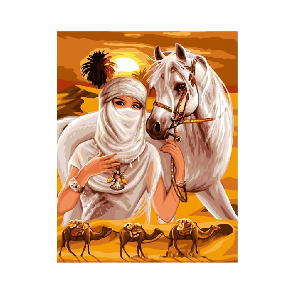 Картина по номерам Люди на картинах - Странник в пустыне