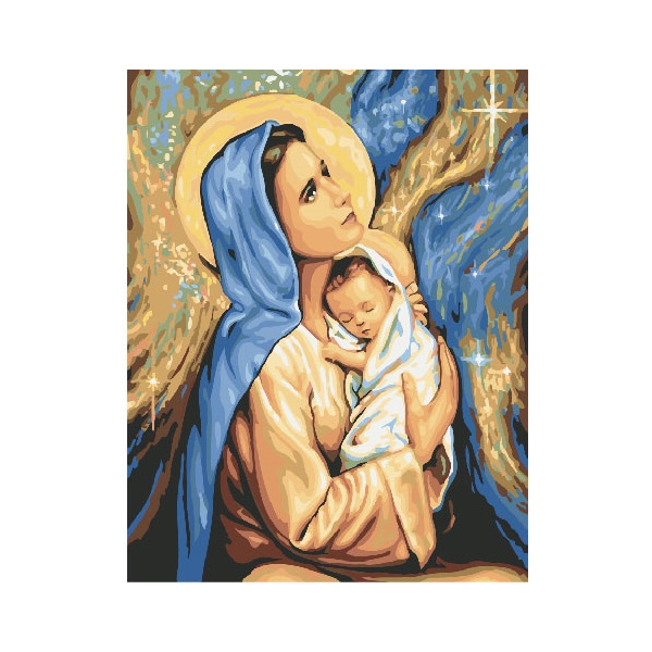 Картина по номерам Діти та ангели - Марія і Ісус