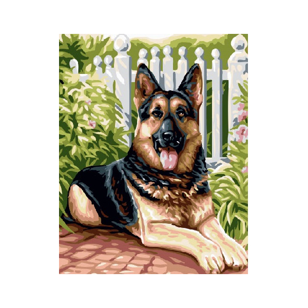 Картина по номерам Тварини, птахи та риби - Овчарка