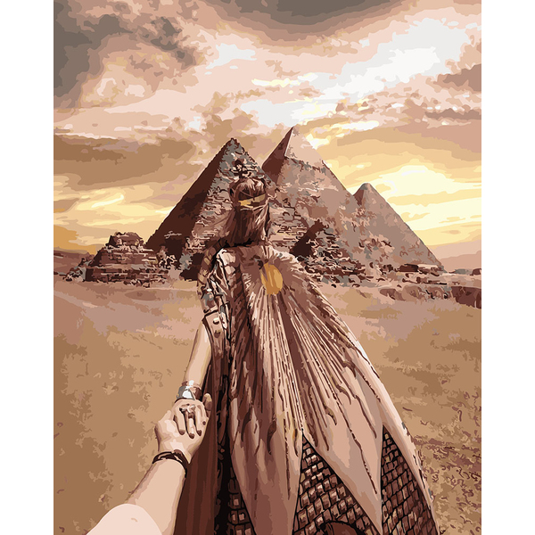 Картина по номерам Люди на картинах - Следуй за мной. Императрица египта